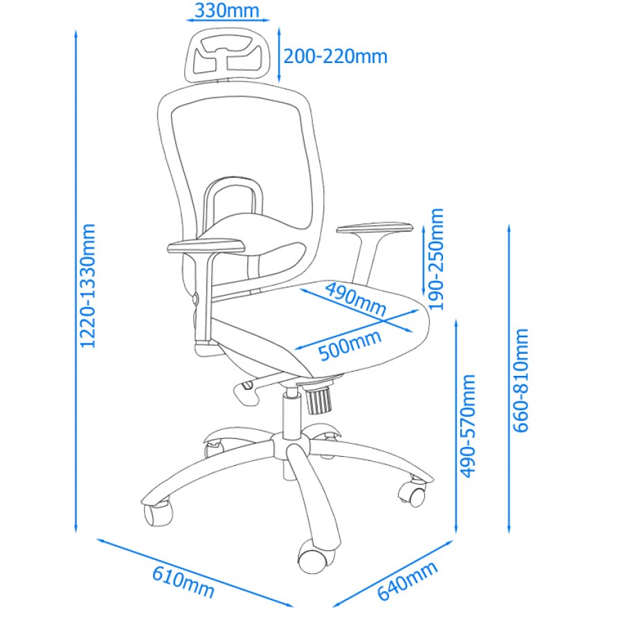 Miami Ergonomic Mesh Office Chair